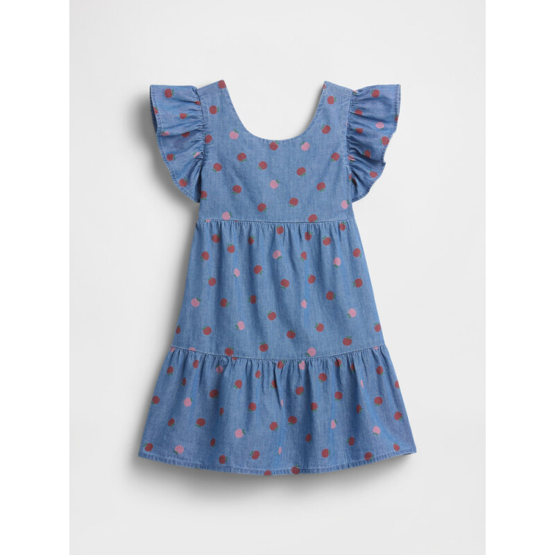 V-SL TIER DRESS CHAMBRAY 042