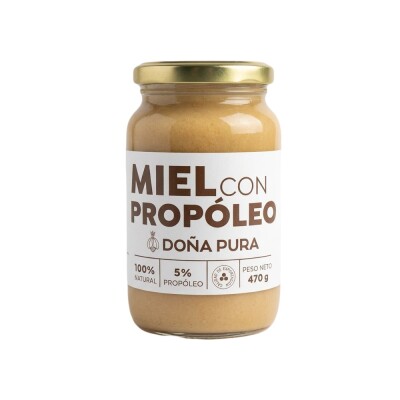 Miel con Propóleo 5% 470g Doña Pura Miel Propóleo 5% Vidrio 470g