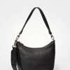 Bandolera Venice en cuero graneado Negro