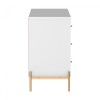 Cómoda Jasper 3 cajones White Gloss Gold