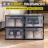 Set X4 Caja Organizadora Zapatos Zapatero Apilable Championes Calzado Premium Imback Negro Set X4 Caja Organizadora Zapatos Zapatero Apilable Championes Calzado Premium Imback Negro