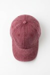 Cap washed bordo
