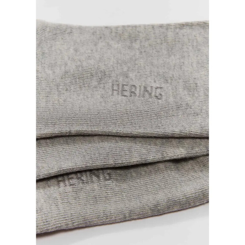 KIT COM 3 PARES MEIAS UNISSEX CINZA