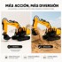 Excavadora a Control Remoto con Luz y Sonido 36 cm AMARILLO