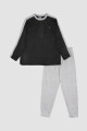 PIJAMA POLAR PACO GRIS