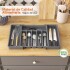 Organizador de Cubiertos Extensible Cajon Utensilios Cubertero IMBACK Gris Organizador de Cubiertos Extensible Cajon Utensilios Cubertero IMBACK Gris