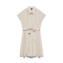 VMATHENA CS SHORT SHIRT BELT DRESS WVN OATMEAL