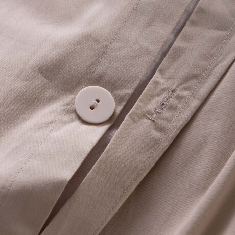 SET FUNDA NÓRDICA 1 1/2 PLAZA ALGODON MARRON COTTON BASIC 180H TOSTADO