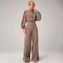 Casaca Elevated Track Jacket Mujer Desert Shadows/dark Sienna