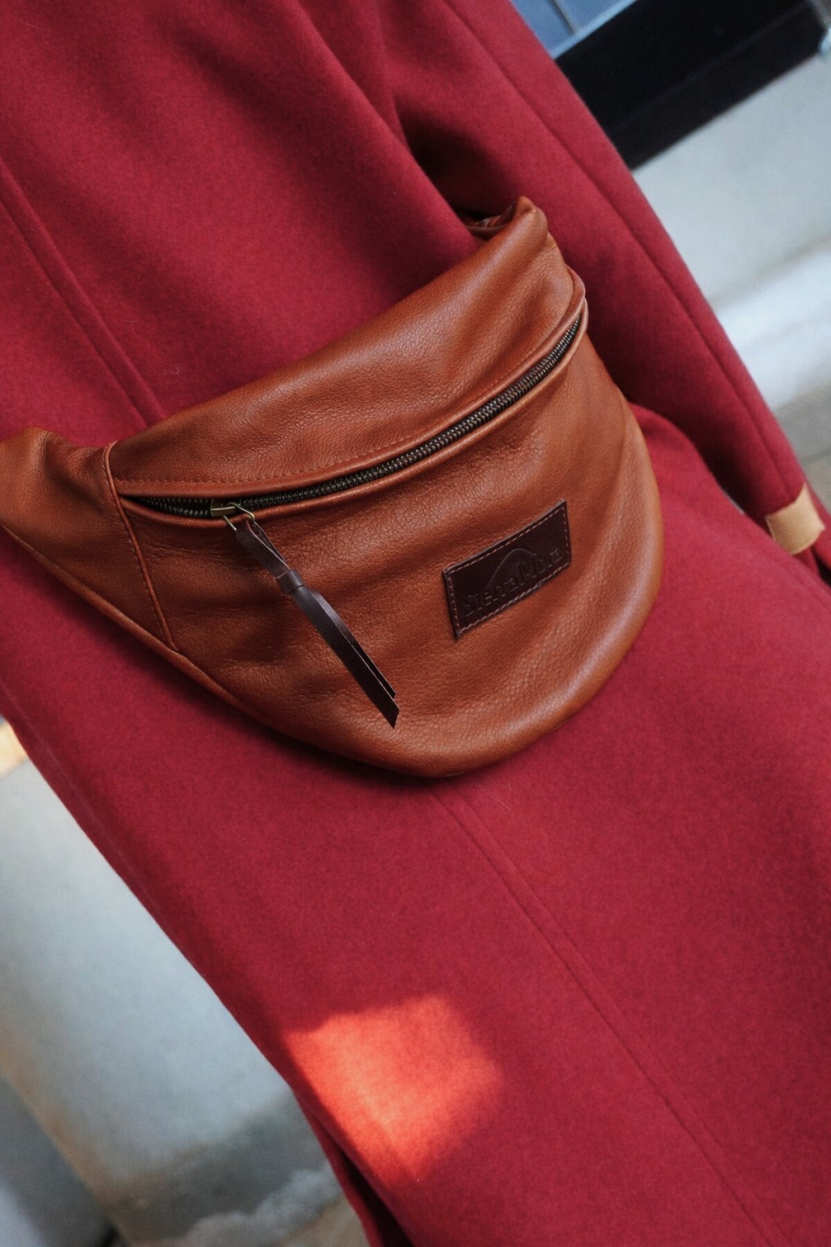 Leather Fanny Pack Camel