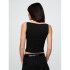 SL CLOSEKNIT CROP BOAT - 22 1/2 BLACK