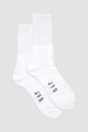 Pack x 2 medias de puño alto Blanco