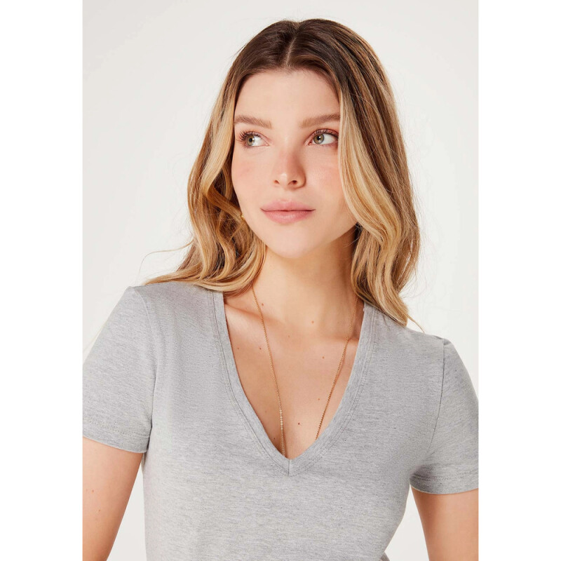 BLUSA MM FEM CINZA MESCLA