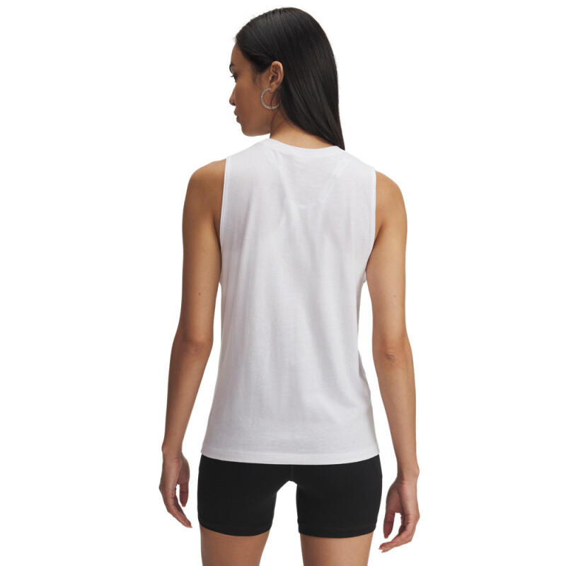 UA W LIVE SPORTSTYLE TANK-WHT WHT-101