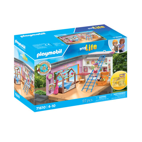 Dormitorio Infantil con Sala de Juegos Playmobil 97 Piezas U