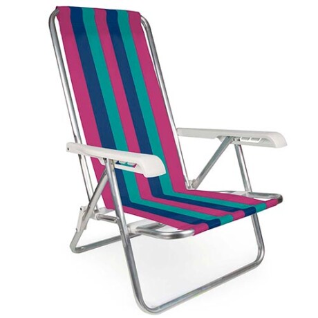 SILLA MOR ALUMINIO 4POS A RAYAS 2103 SILLA MOR ALUMINIO 4POS A RAYAS 2103