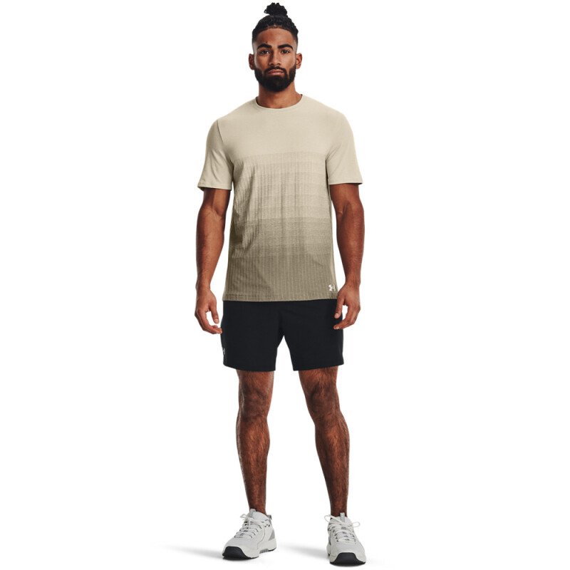 UA Vanish Woven 6in Shorts-YLW BLK-001