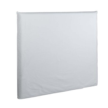 RESPALDO CON FUNDA QUEEN TELA BLANCO MAIA