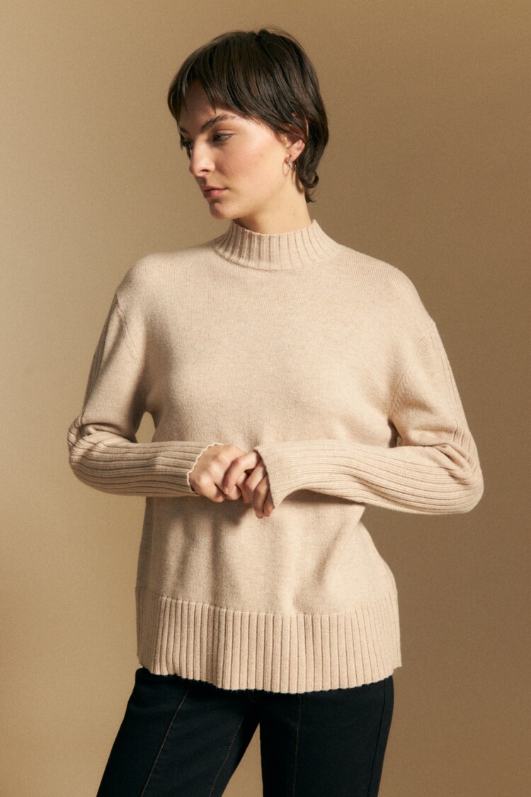 POLERA RAILEY Beige Melange