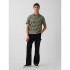 SS RELAXED POLO GREEN STRIPE