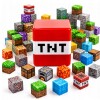 Bloques magnéticos en contenedor 100 piezas MINECRAFT tnt