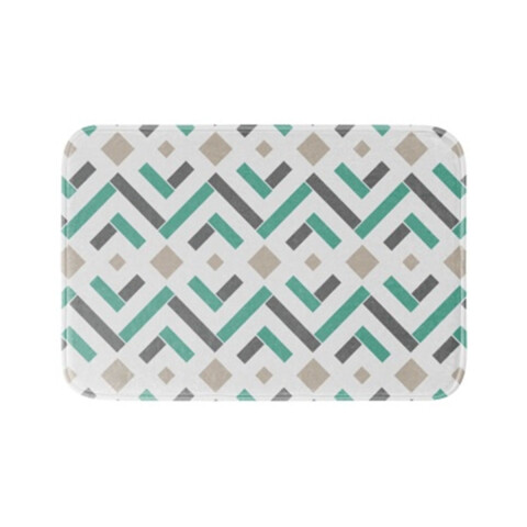 Alfombra Baño con Memoria Home Class 40x60 283 ROMBOS PETROLEO