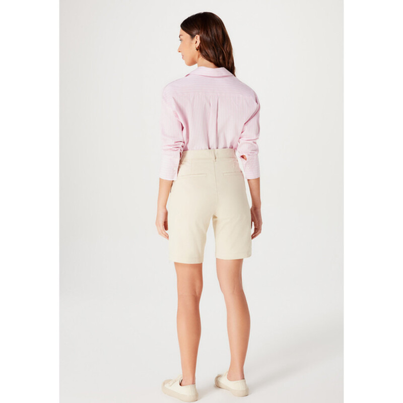 BERMUDA FEM GRIS CLARO