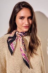 Bandana Floral Violeta