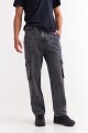 Jean baggy cargo NEGRO