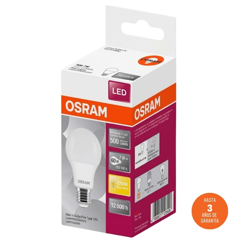 LÁMPARA LED OSRAM E27 BIV Lámpara LED OSRAM E27 14W Luz Fría 6500K