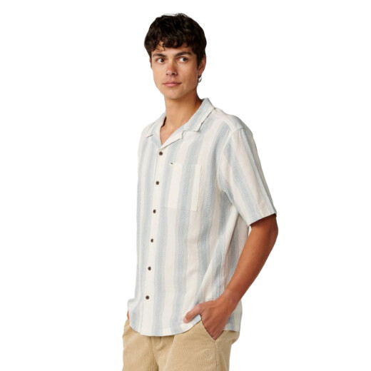 Camisa Rip Curl Classic Surf Weaver - Beige Camisa Rip Curl Classic Surf Weaver - Beige