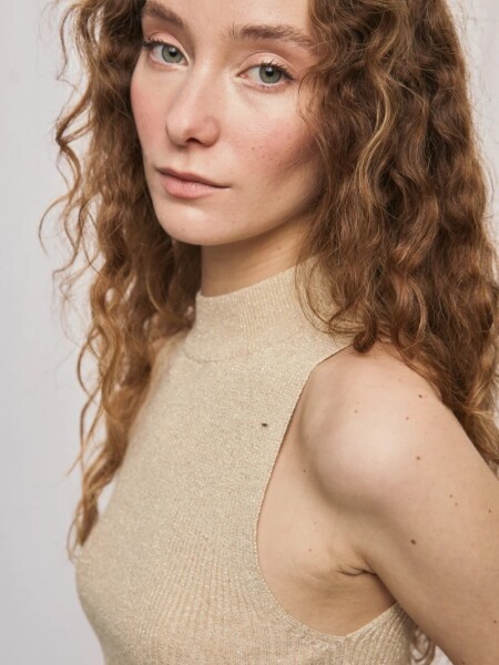 MUSCULOSA D.CASSIN NOIR BEIGE