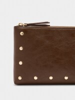Bolso Bandolera Con Tachuelas marron