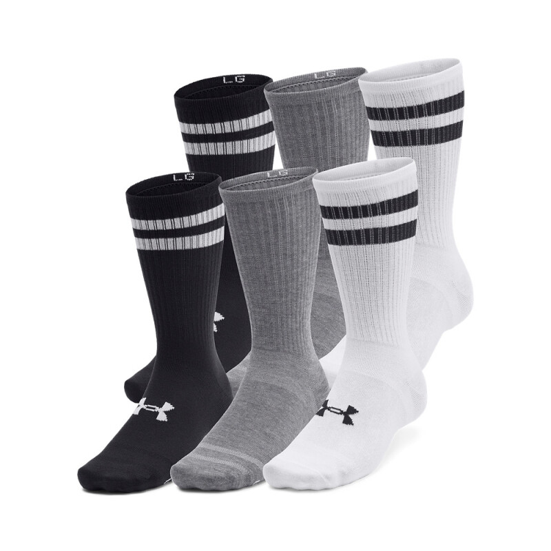 UA Essential 6pk Crew-WHT WHT-101