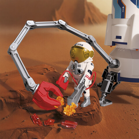 Dos Astronautas con Cohete Espacial Playmobil 71 Piezas U