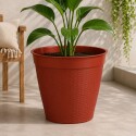 MACETA REDONDA SIMIL RATTAN 44 LITROS TERRACOTA MACETA REDONDA SIMIL RATTAN 44 LITROS TERRACOTA