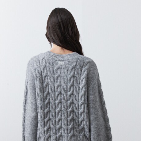 CARDIGAN BOREAL Gris Melange