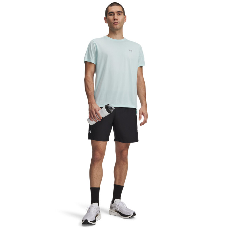 UA LAUNCH 7'' SHORTS-GRN BLK-001