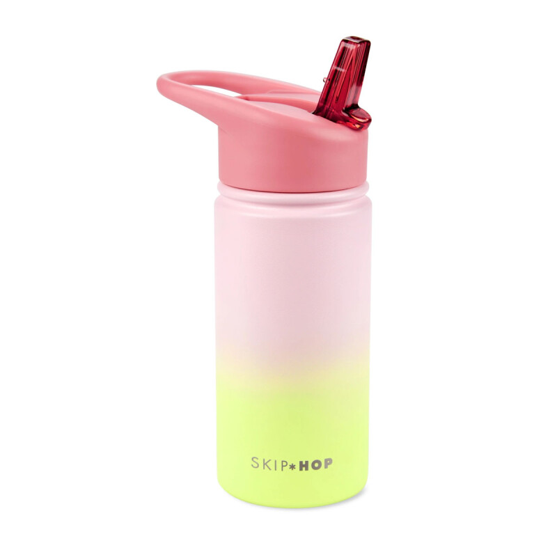 Botella Wander de acero inox. con sorbito Rosa Skip Hop Botella Wander de acero inox. con sorbito Rosa Skip Hop