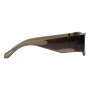 Lentes De Sol De Policarbonato Cuadrado Anitta Amarillo/Negro