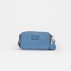 Bandolera New Penny en efecto cuero saffiano Coast Blue