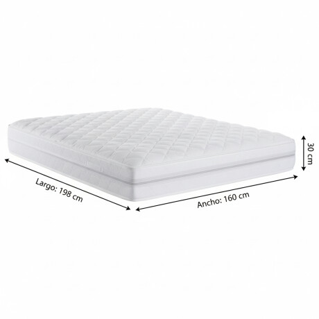 COLCHÓN QUEEN SIZE DE ESPUMA Y RESORTE POCKET - ALTURA 30CM COLCHÓN QUEEN SIZE DE ESPUMA Y RESORTE POCKET - ALTURA 30CM