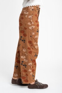 Jean Baggy Barrel Print Print