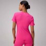 Top Feather Tech+ Short-Sleeve Mujer Pink Crush