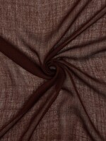 Pashmina De Lana Con Flecos marron