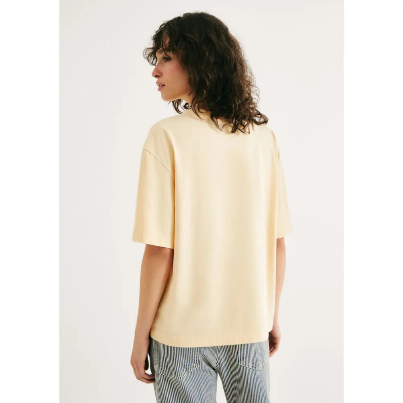 CAMISETA MM FEM AMARELO CLARO