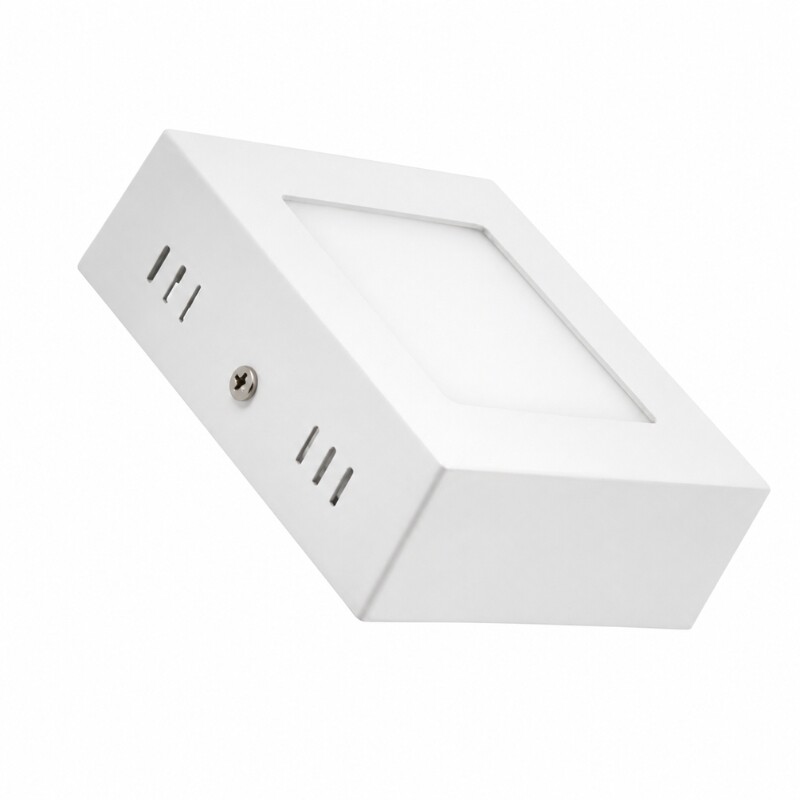 PLCA006 Panel LED Cuadrado de Adosar 6W Luz Fría