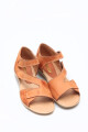 Sandalia Multi Velcro Cuero Combinado Terracota