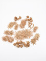 ADORNOS COLGANTES RUSTICOS SET X 54 BEIGE