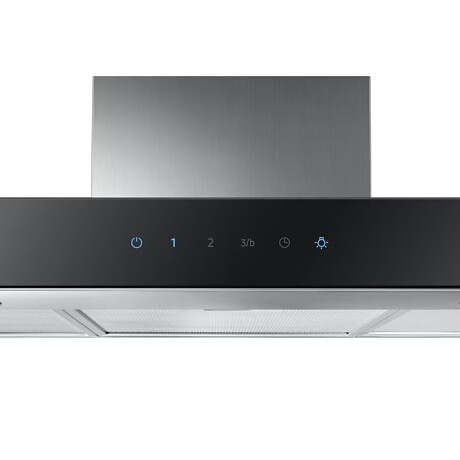 Campana Samsung 90 cm Pared Acero Inox y Vidrio Negro Táctil Campana Samsung 90 cm Pared Acero Inox y Vidrio Negro Táctil
